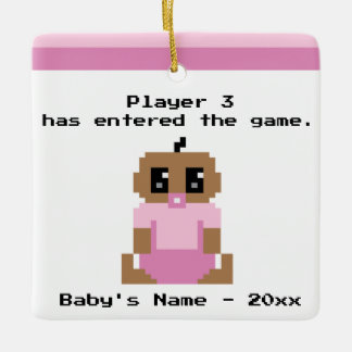 En Céramique Premier ornement de jeu vidéo de Noël de bébé