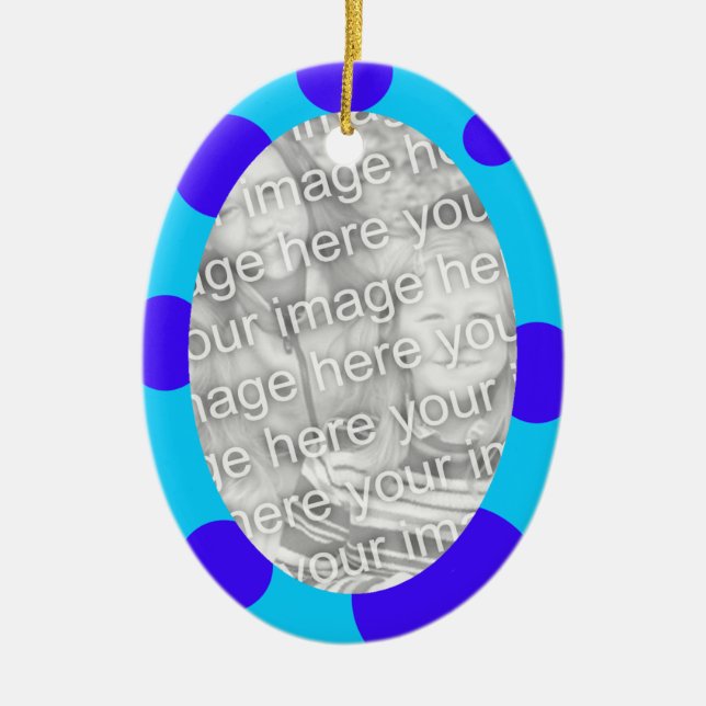 En Céramique Premier ornement d'oeufs de Pâques pour bébé (Devant)