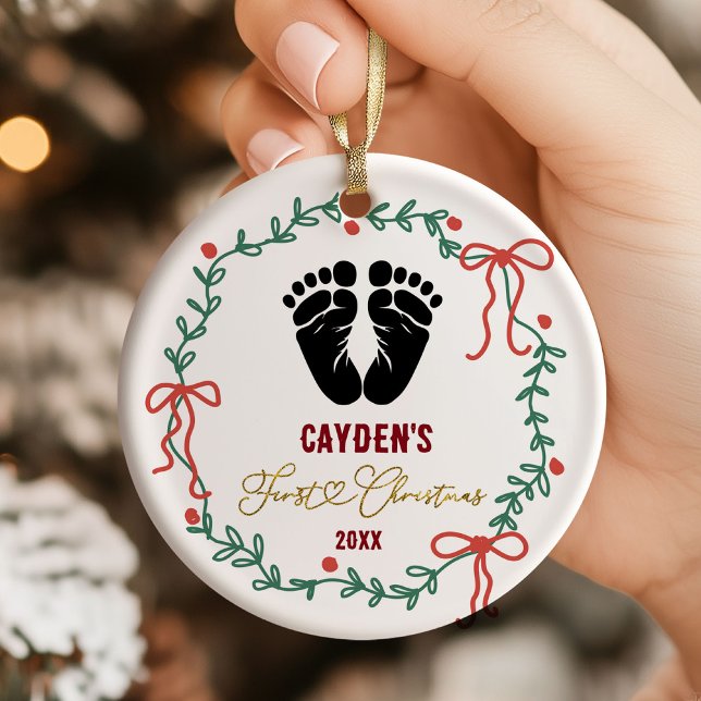 En Céramique Première empreinte de pied de bébé pour décoration (Créateur téléchargé)