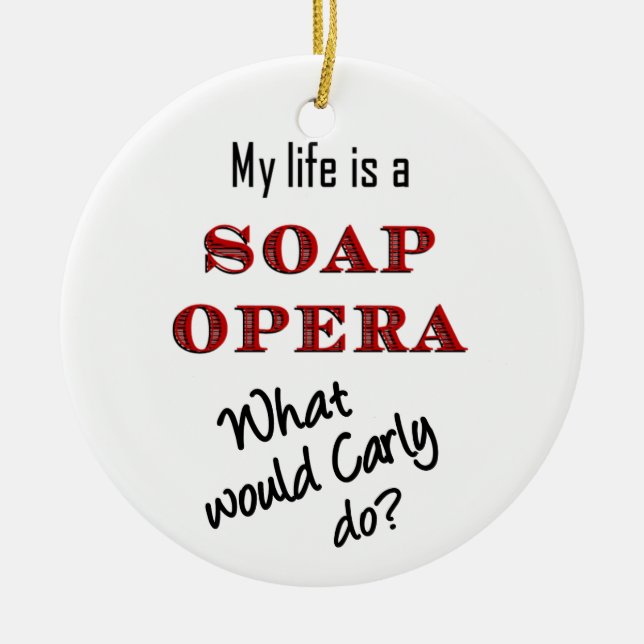 En Céramique Que Carly ferait-il ? Ornement (Devant)