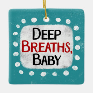 En Céramique Respirations profondes, Ornement Bébé