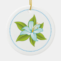 Stargazer bleu clair lys ornement personnalisé