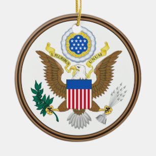 En Céramique U.S. Ornement fait sur commande de Noël d'Army®