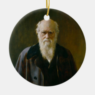 En Céramique Vieil athée de Charles Darwin un ornement
