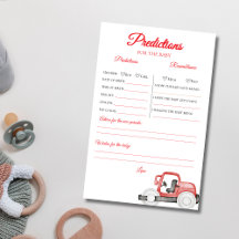 en construction baby shower de prédictions Jeu