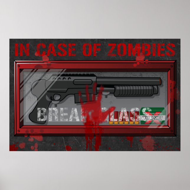 En Coque De Zombies Poster De Joueur - Armes À Feu (Devant)