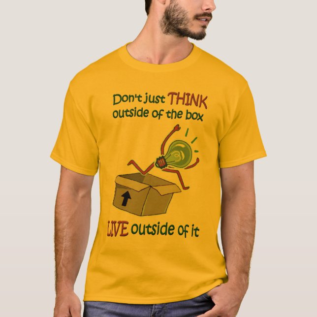 En dehors du T-shirt de boîte - lumière (Devant)