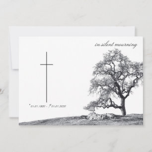 En deuil silencieux - arbre sur la prairie