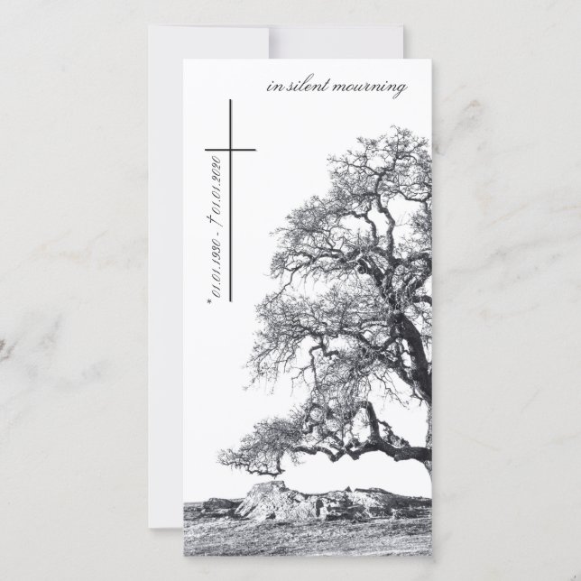 En deuil silencieux - arbre sur la prairie (Devant)