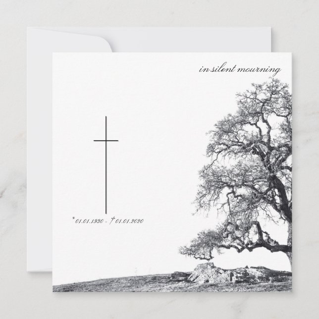 En deuil silencieux - arbre sur la prairie (Devant)