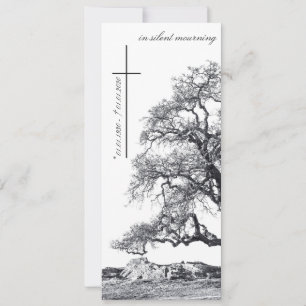 En deuil silencieux - arbre sur la prairie