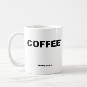 En grande partie tasse écossaise de Coffe