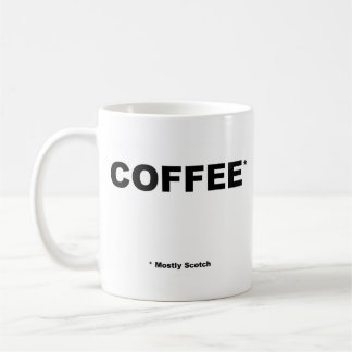 En grande partie tasse écossaise de Coffe