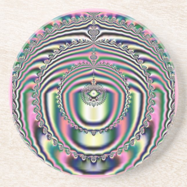 En Grès 10 Dessous de verre fractal (Devant)