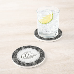 En Grès 60e anniversaire de Mariage Dessous de verre