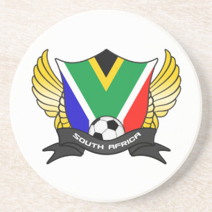 En Grès Afrique du Sud Dessous de verre de football