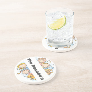 En Grès Ajouter Votre Nom - Dessous de verre Boisson Sands