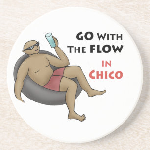 En Grès Aller avec le flux dans le Dessous de verre Chico