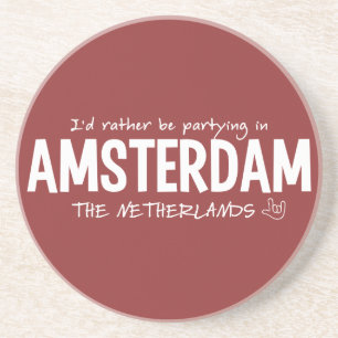 En Grès AMSTERDAM dessous de verre couleur personnalisé