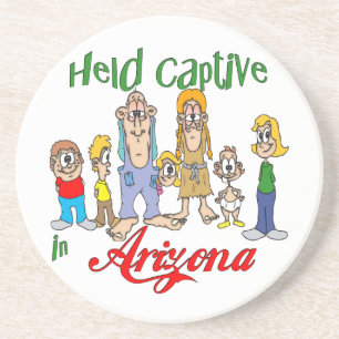 En Grès Arizona Funny Trailer Park Dessous de verre Sandst