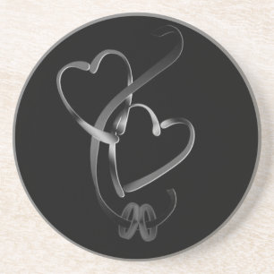 EN GRÈS ***BANDES MARIAGES ET DESSOUS DE VERRE DU COEUR***