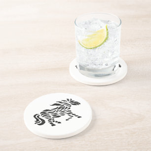 En Grès Bois de cheval Abstrait Imprimer Dessous de verre 