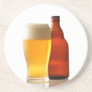 En Grès Bouteille des dessous de verre de bière