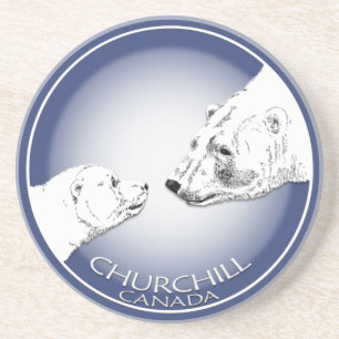 En Grès Cadeaux de Churchill de dessous de verre de