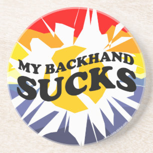 En Grès Cadeaux de tennis amusants Dessous de verre person