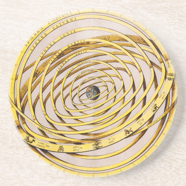 En Grès Carte céleste Andres Celarius Dessous de verre de  (Devant)