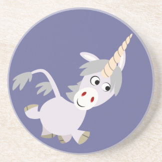 En Grès Cartoon Facétitif mignon Dessous de verre Unicorn