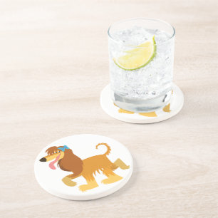 En Grès Cartoon mignon prêt Dessous de verre de la hache a