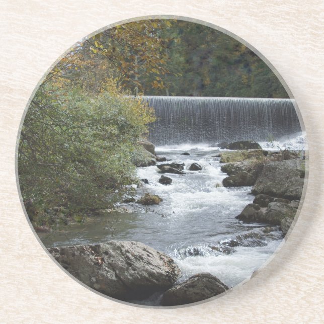 En Grès Cascade à Banner Elk, dessous de verre NC (Devant)