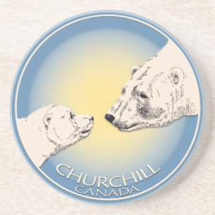 En Grès Churchill Canada Souvenir Dessous de verre Churchi