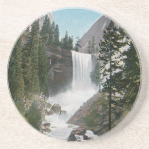 En Grès Chutes vernales, Dessous de verre Vintage de Yosem