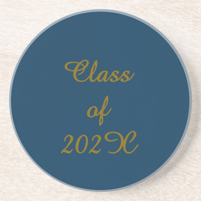 En Grès Classe Classy de 202X Graduation Dessous de verre  (Devant)