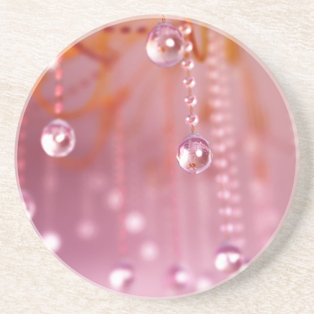 En Grès Coucher de soleil dans le Dessous de verre de cris (Devant)