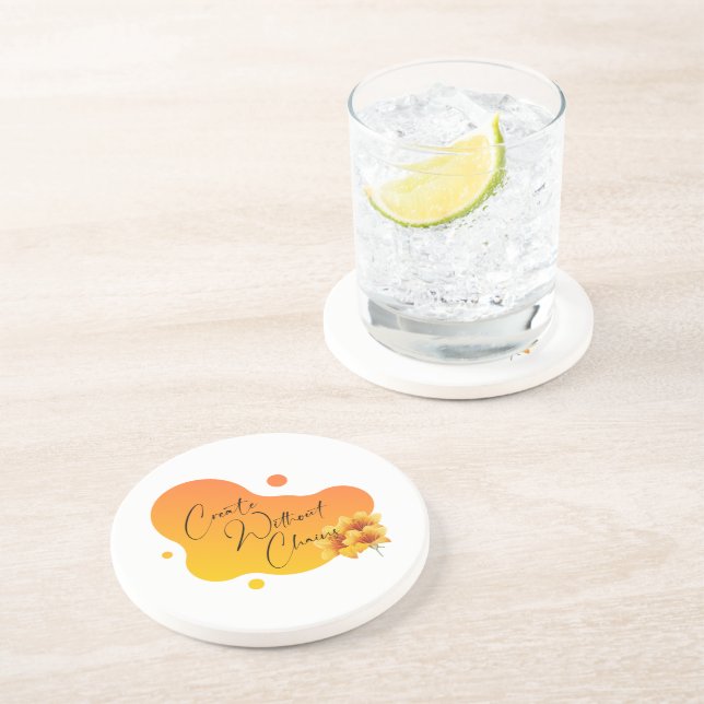 En Grès Créer sans chaînes Dessous de verre (Côté)