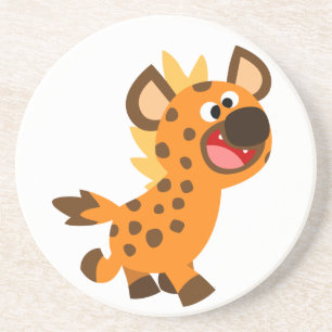 En Grès Cute Petit Cartoon Dessous de verre Hyena