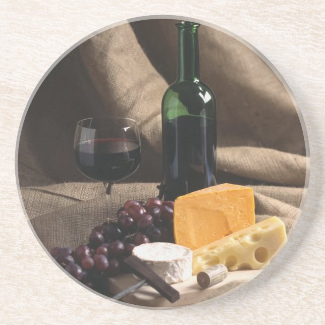 En Grès De vin toujours dessous de verre de la vie (Devant)
