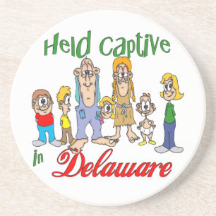 En Grès Delaware Funny Trailer Park Dessous de verre Sands