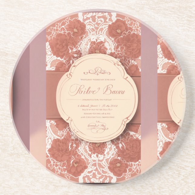 En Grès Design Dessous de verre Sandstone - Élégance fonct (Devant)