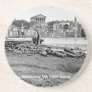 En Grès Dessous de verre 1865 de Richmond VA