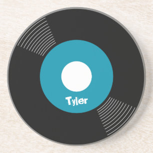 En Grès dessous de verre 45s record (Teal)