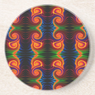 En Grès Dessous de verre à balayage de spectre de couleurs