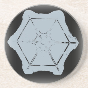En Grès Dessous de verre à neige 8