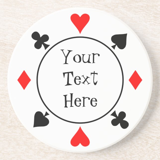 En Grès Dessous de verre à puce Casino (Devant)