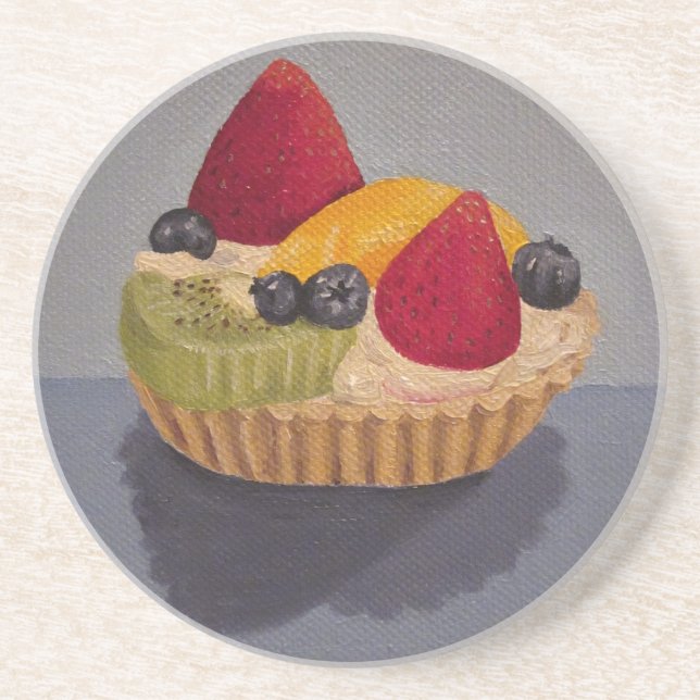 En Grès Dessous de verre à tarte aux fruits (Devant)