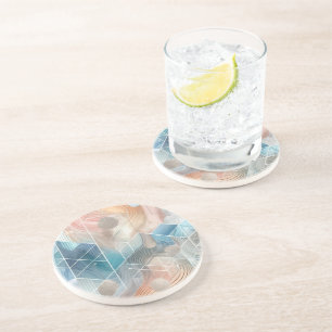 En Grès Dessous de verre Abstraits géométriques - Design m