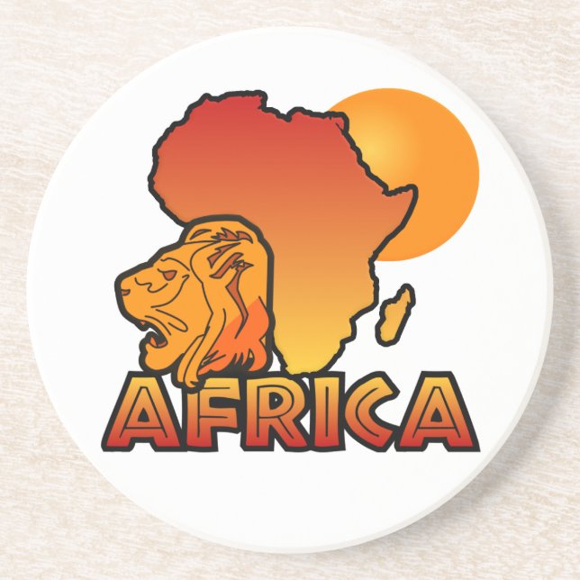 En Grès Dessous de verre Afrique (Devant)